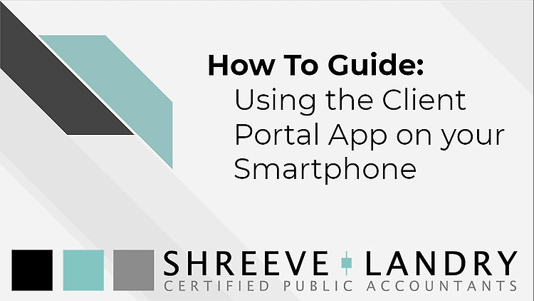 Client Portal - Using a Smartphone